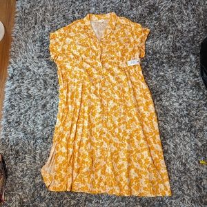 3xl yellow floral maxi dress